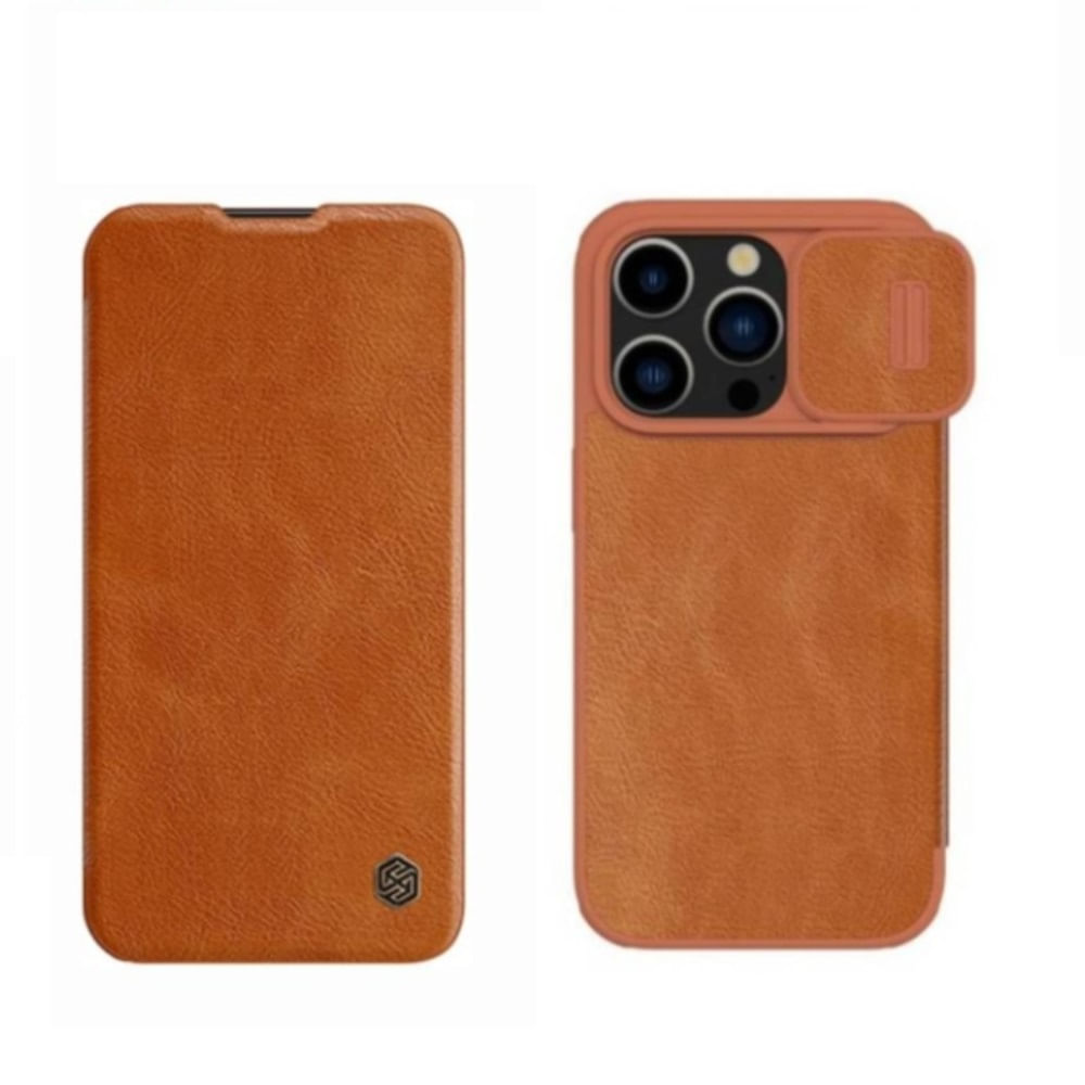Case Qin Pro Leather para Iphone 12 Pro Max- Camel