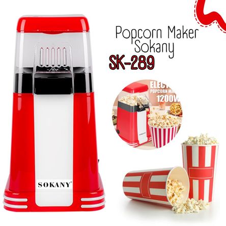 POP CORN MAKER SOKANY ROJO SK289