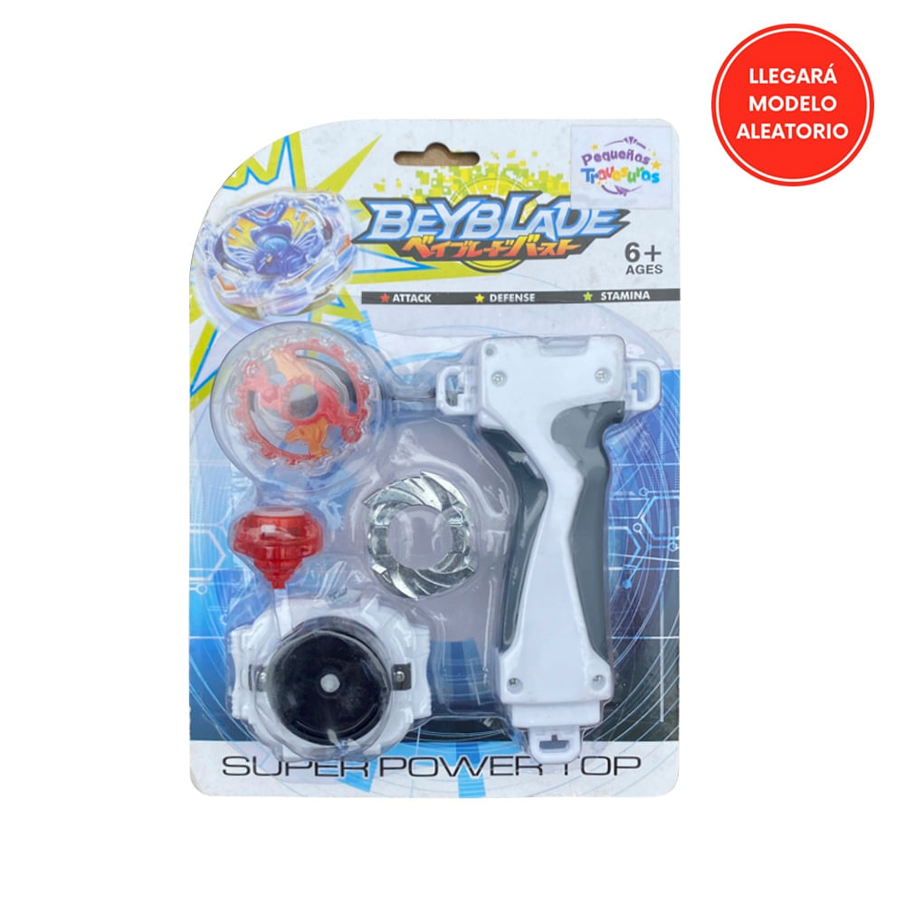 Juguete para Niños Lanzador Super Po Wer Top Color al Azar