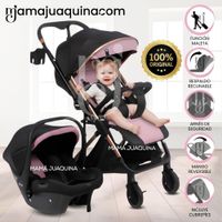 Coche Maleta Travel System WIN PRO con Portabebé Pink