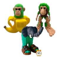 Brainrot Series Pack 3 Figuras - Chimpancini Brr Brr Patapim Lirili Larala