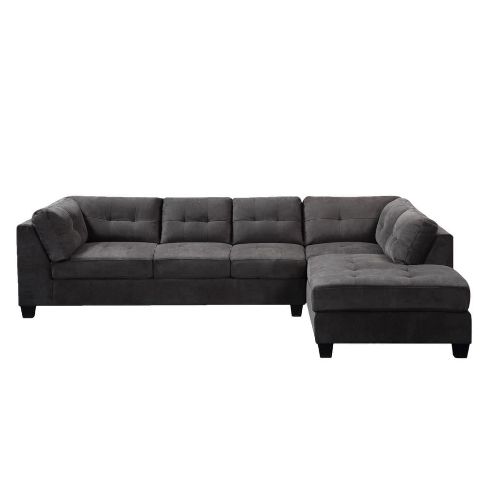 SECCIONAL SOSA GRIS OSCURO - FALOTIH 3M