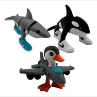 Brainrot Series Pack 3 Figuras - Tralalero Bombombini y Orcalero