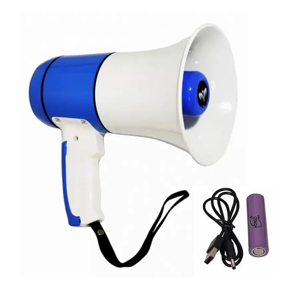 Megáfono Grabador Recargable con Bluetooth
