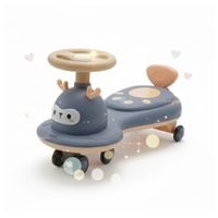 Coche Juguete para Niños Wiggle Car Giro de 360 con Ruedas Empuje Animado