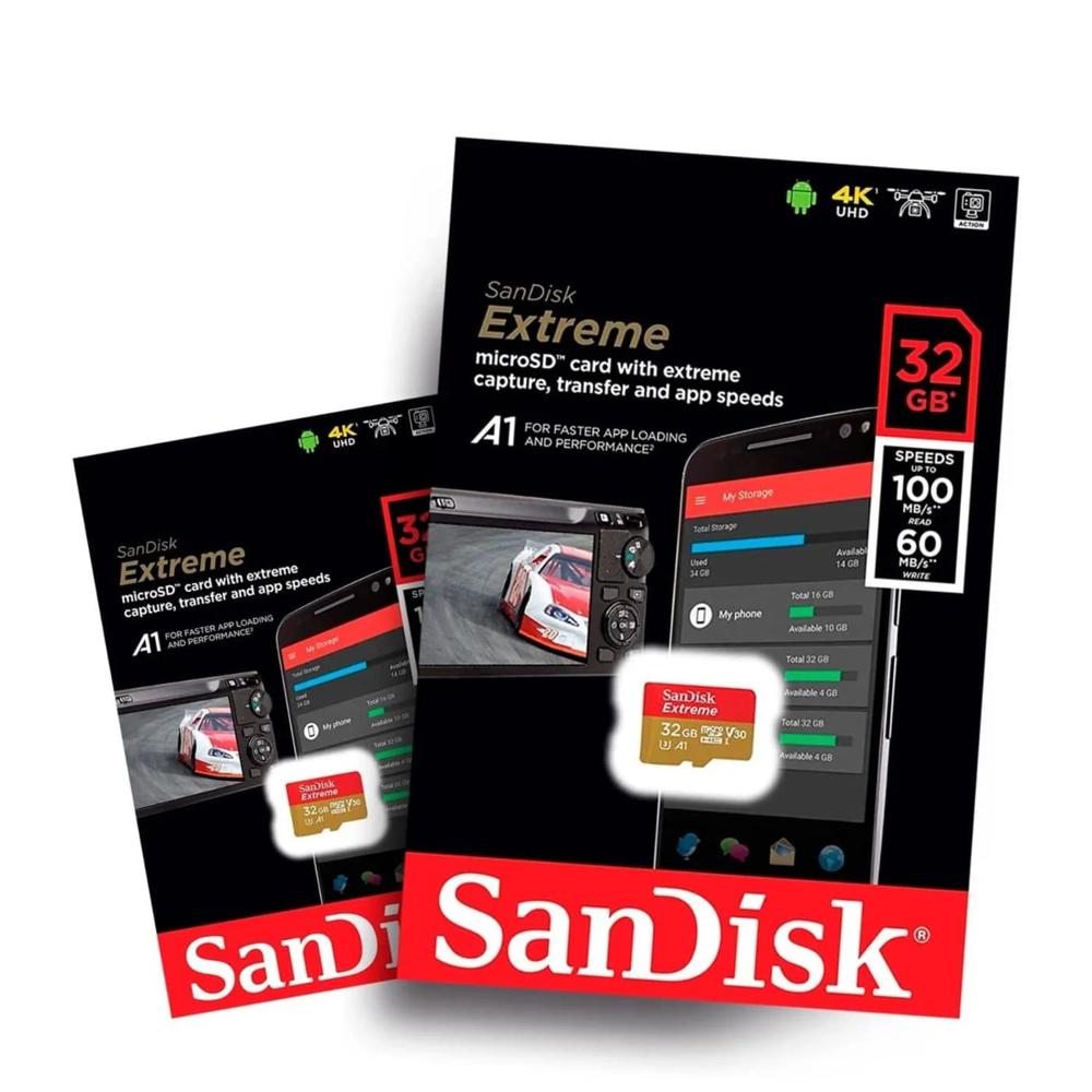 Memoria Sandisk Extreme A1 Micro SD 32GB 100MBs Memoria Sandisk Extreme A1Micro SD 32GB 100MBs Memoria Sandisk Extreme A1 Micro SD 32GB 100MBs Memoria Sandisk Extreme A1Micro SD 32GB 100MBs
