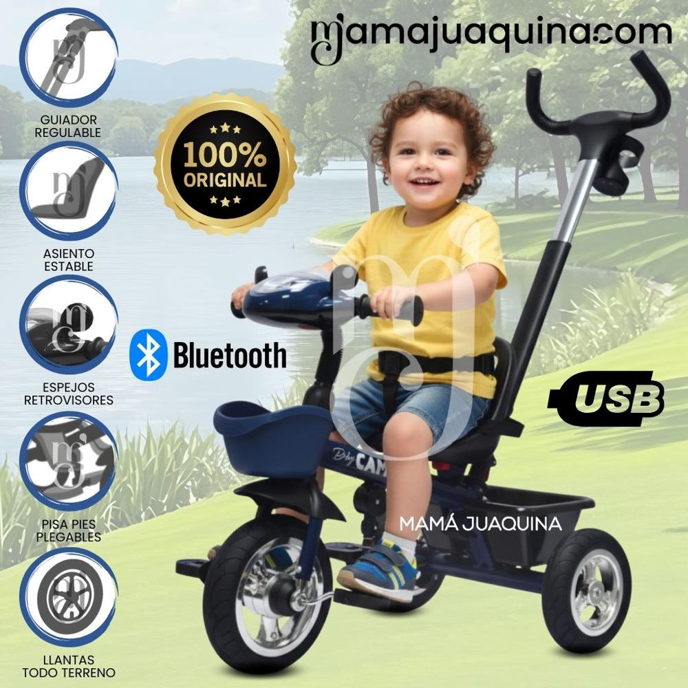 Triciclo Guiador Todo Terreno SAIBOT Edición Limitada Blue