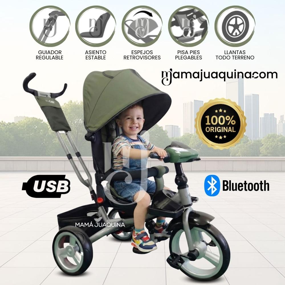 Triciclo Guiador FORD SILVER Edición Limitada Green