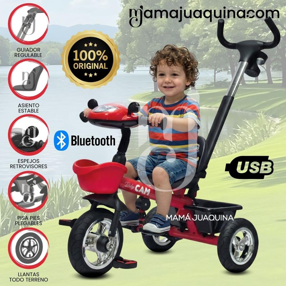 Triciclo Guiador Todo Terreno SAIBOT Edición Limitada Red