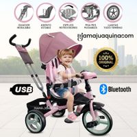 Triciclo Guiador FORD SILVER Edición Limitada Rosa