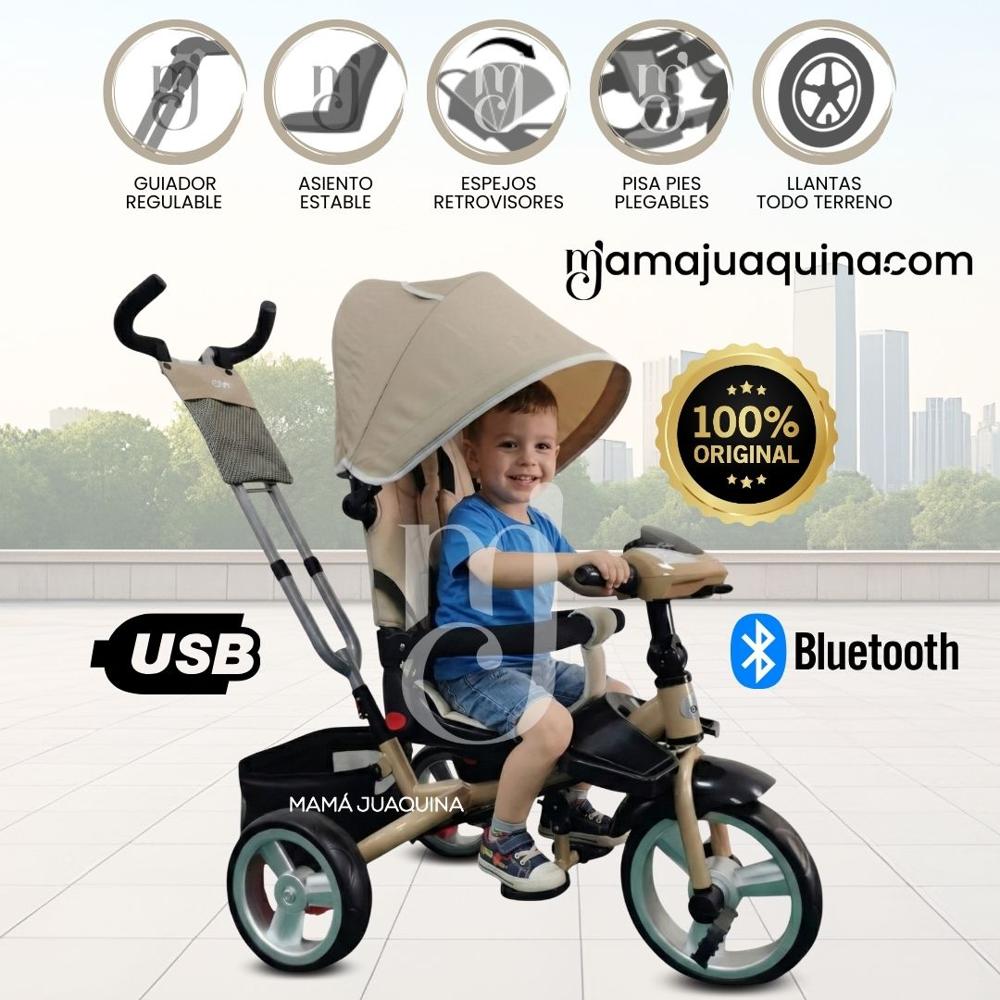 Triciclo Guiador FORD SILVER Edición Limitada Beige