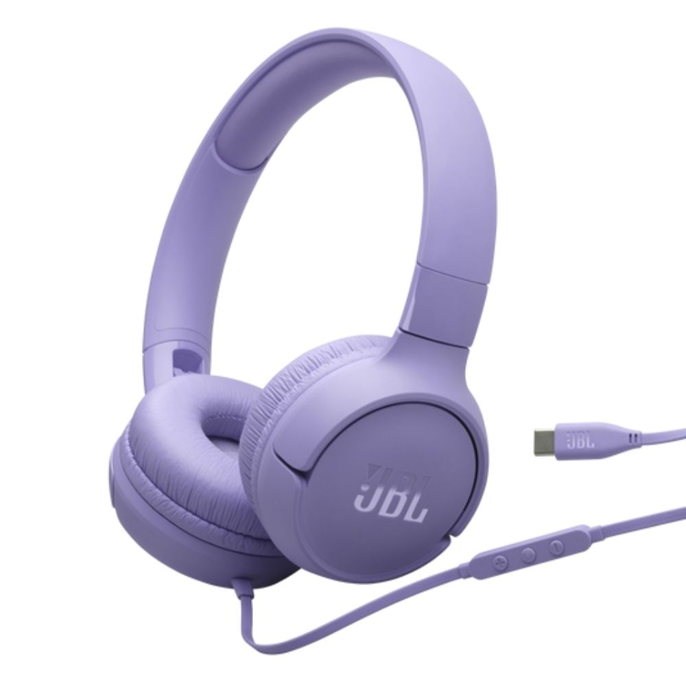 Audífonos cable tipo C JBL Tune 520 C Morado