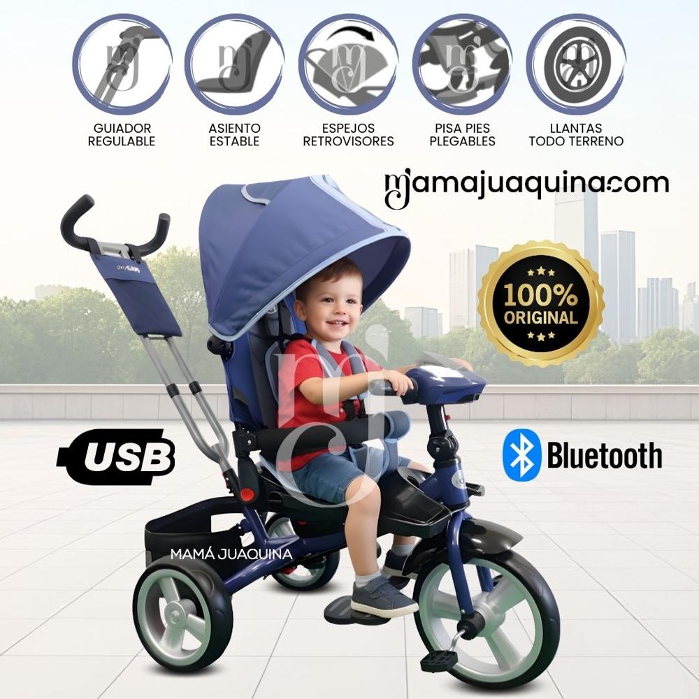 Triciclo Guiador FORD SILVER Edición Limitada Blue