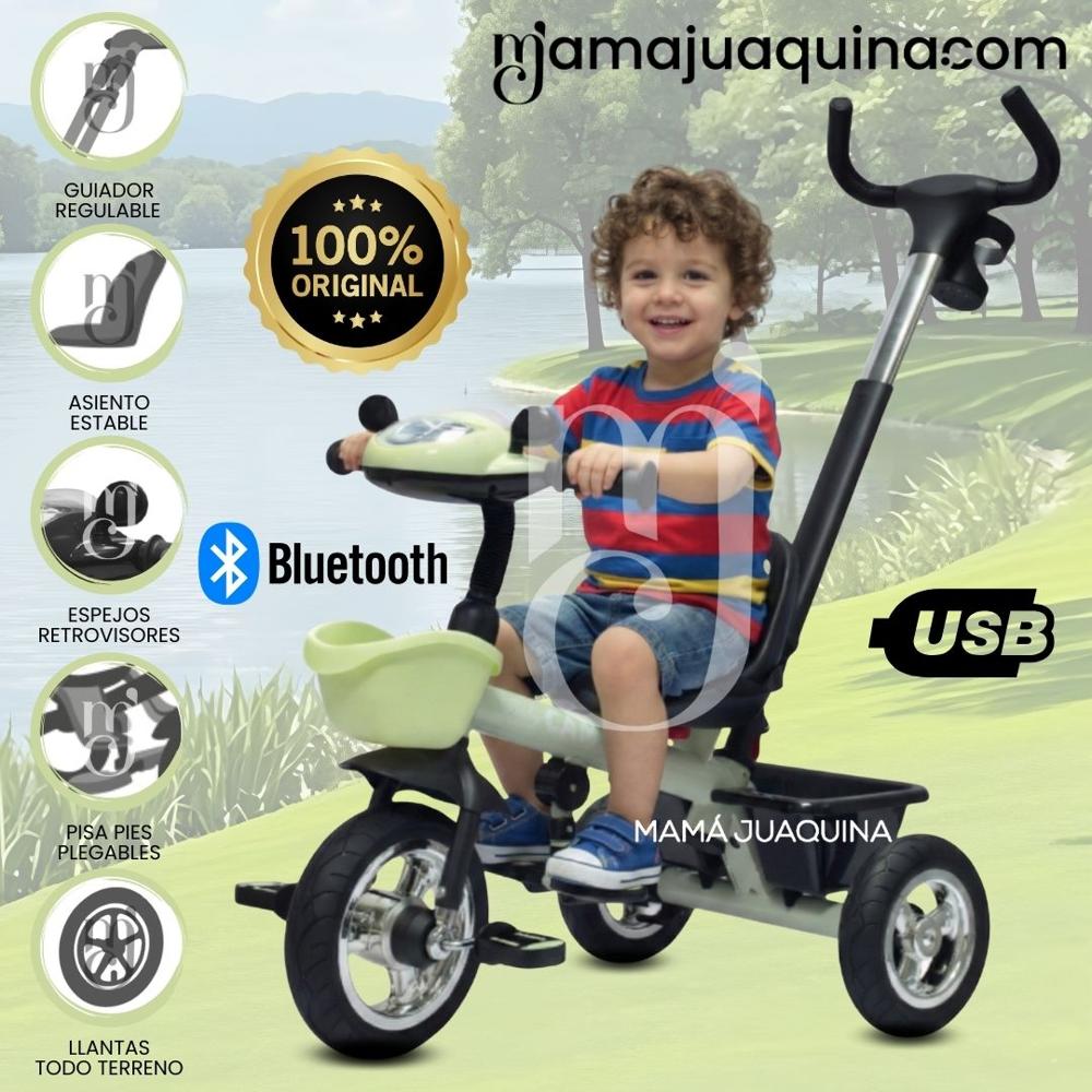 Triciclo Guiador Todo Terreno SAIBOT Edición Limitada Light Green