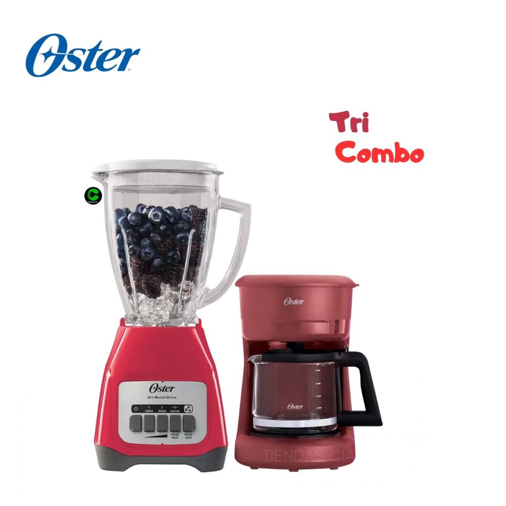 Combo Oster licuadora BLSTKAGMPB y Cafetera BVSTDCS51R