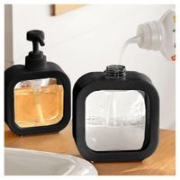 Pack x2 Dispensador de Jabón Líquido Cremas Estilo Moderno Negro
