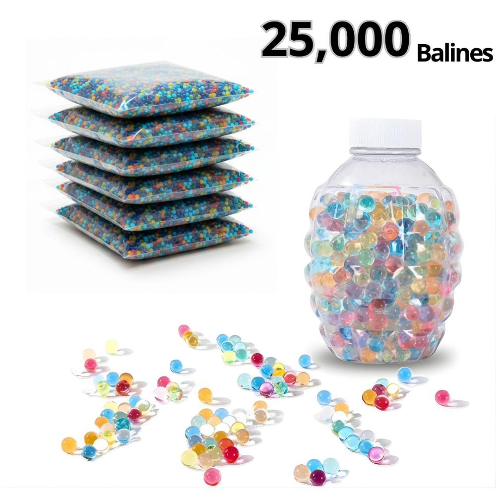 Pack de 25000 Balas Balines de Hidrogel Multicolor