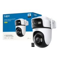 Cámara Seguridad Tp-Link Tapo C545D 2K 3MP Doble lente 2k + 2k Detección IA Vehículos SD 256GB