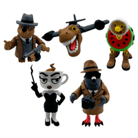 Brainrot Series Pack 5 Figuras - Giraffa Bobrito Nuclearo Spioniro y Signora