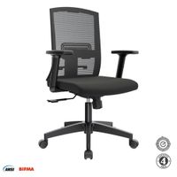Silla Ergonómica Monk Syncro Gerente Nylon Negro Althea Confort