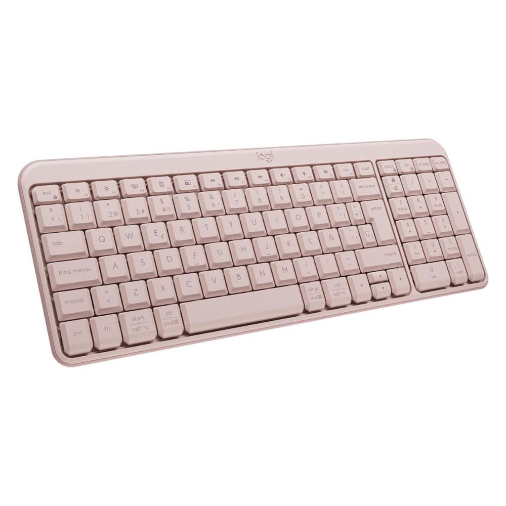 Teclado Logitech K250 Bluetooth Wireless Español - Rosado