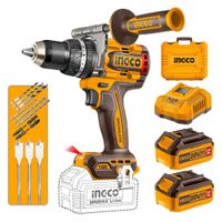 Taladro Percutor 166Nm + 2 Baterias 5amp y 1 Cargador 20v Ingco CIDLI201668