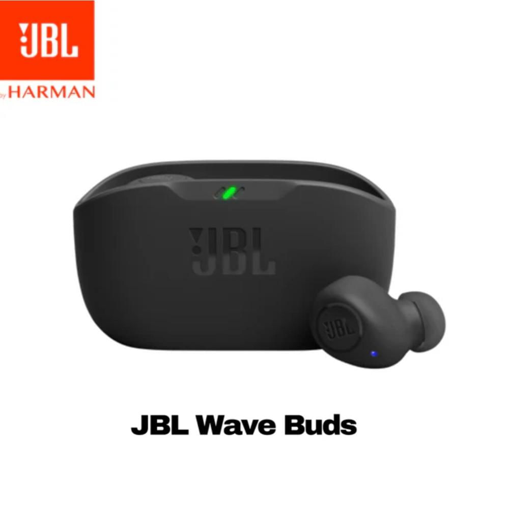 Audífonos Bluetooth JBL Wave Buds IP54 32h True Wireless Negro