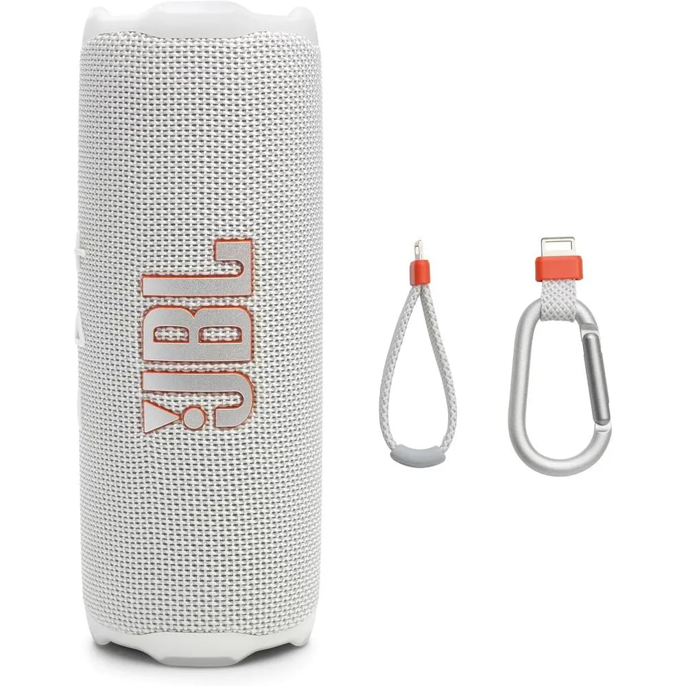 Parlante Bluetooth Portátil JBL Flip 7 Blanco Inalámbrico con Sonido Pro y AI Sound Boost