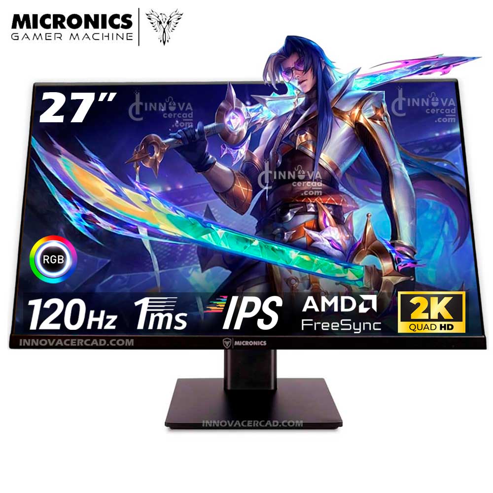 Monitor Micronics Matrix GM27FQ 27 IPS 2K 2560 x 1440 120HZ 1MS AMD FreeSync