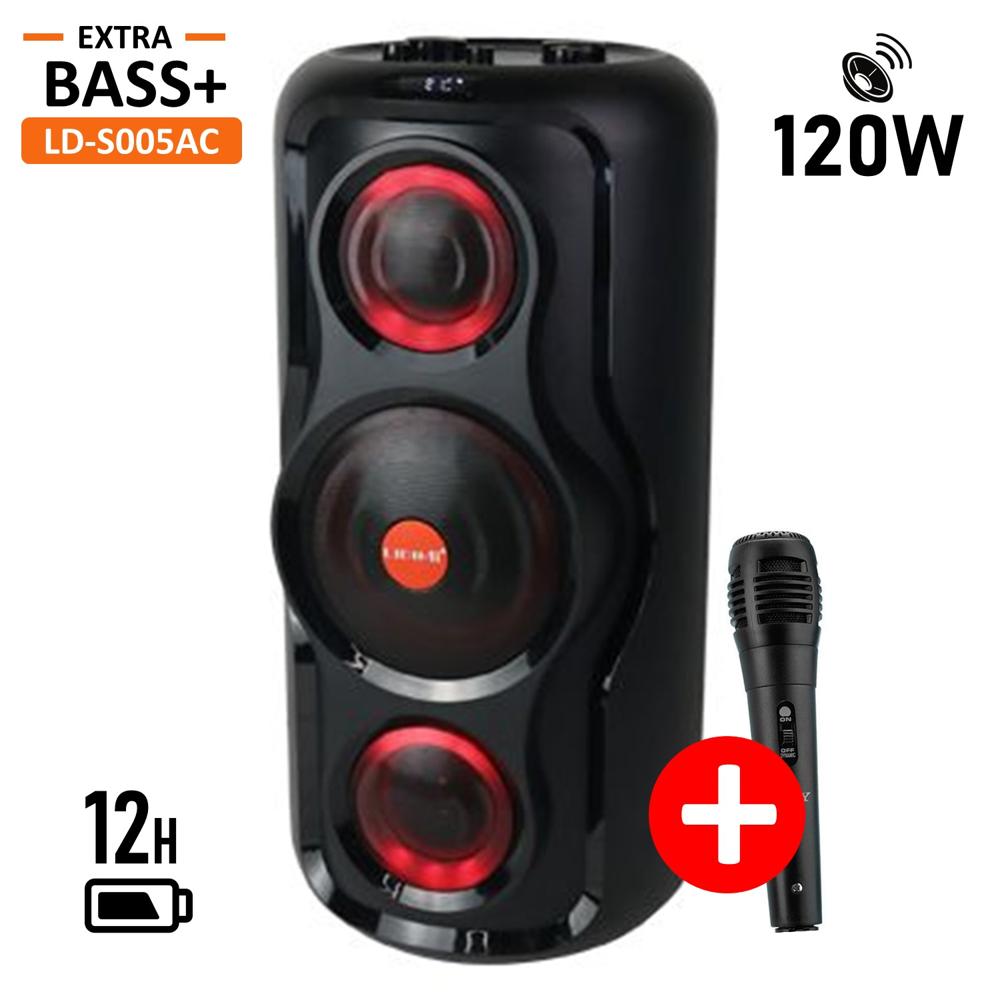 Parlante Bluetooth LIDIMI X-BASS 120W USB BT Radio FM LD-S005AC