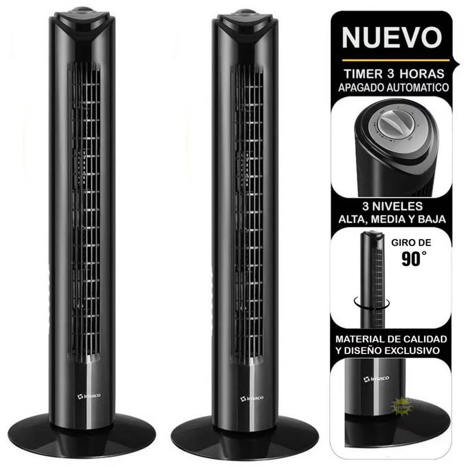 Ventilador Imaco TF2905 de torre Pack de 2