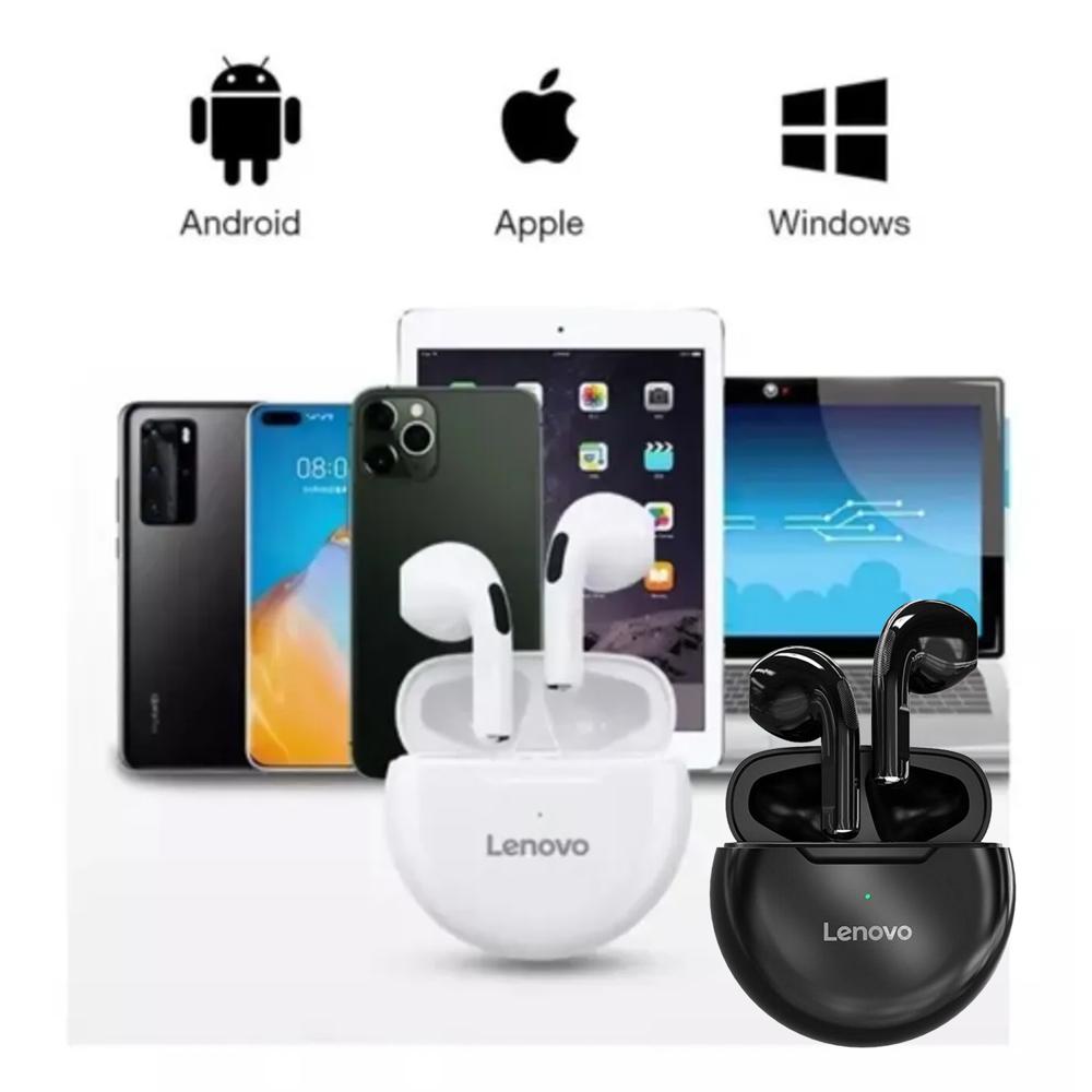 Audífonos Lenovo HT38 Negro + Audífonos Lenovo HT38 Blanco BT 5.0