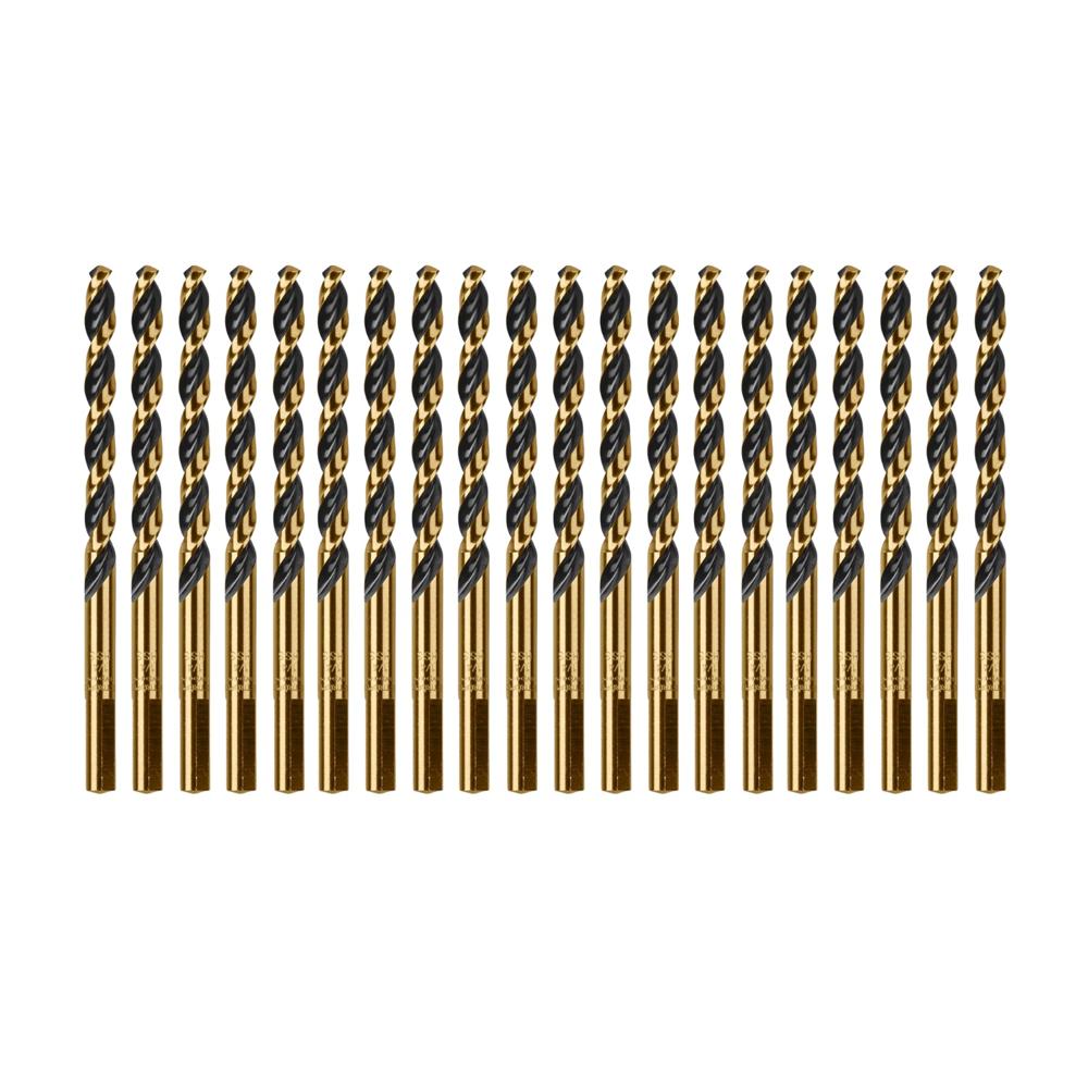 Juego de Brocas 6.5mm 1/4" para Metal Caja 20 Unidades Truper 11134(20)