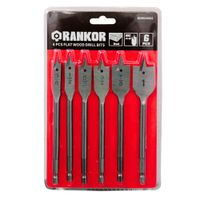 Juego de 6 Brocas paleta para madera Rankor RDB910601