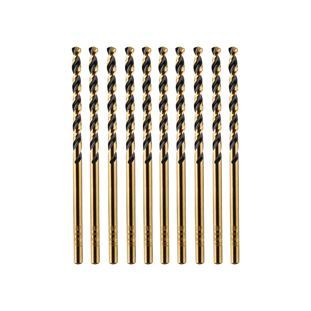 Juego de Brocas 3mm 1/8" para Metal Caja 10 Unidades Truper 11118(10)