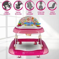 Andador Para Bebé Musical Confort Kids «TIMÓN NEW» Pink