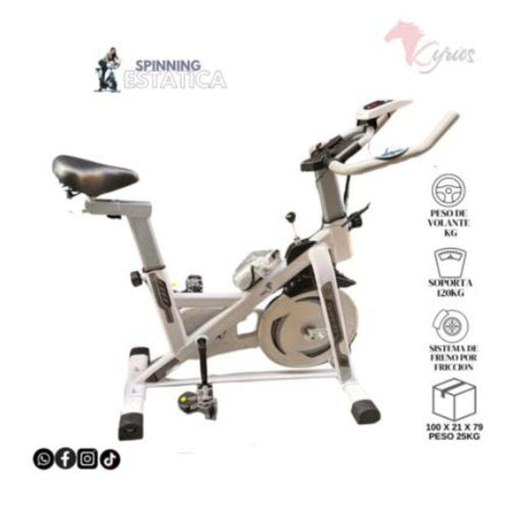 Spinning Blanco Estacionaria Volante 12K