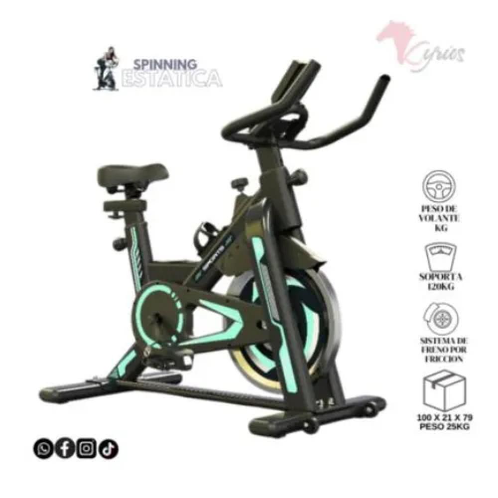 Spinning Verde Volante De 12 Kg Color Verde