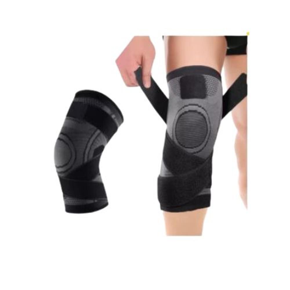 Rodillera Deportiva Ajustable Unisex Flexible Negro