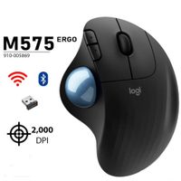 Mouse Logitech Ergo M575s Inalámbrico Negro