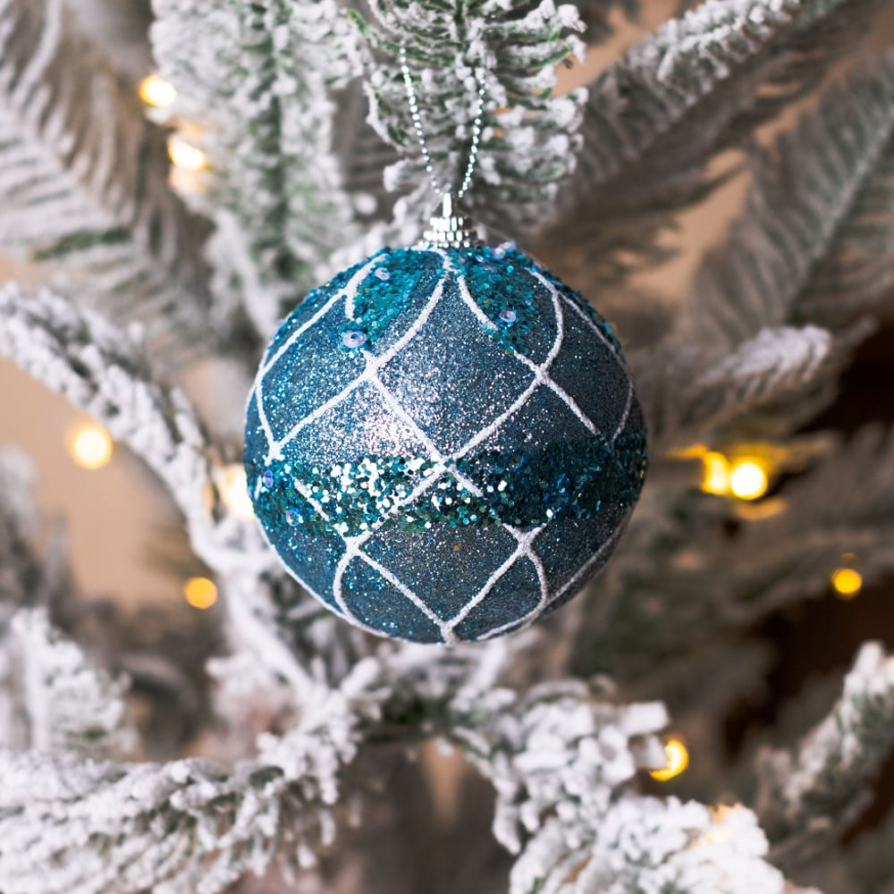 SETX6 ESFERAS 8CM CELESTE PVC