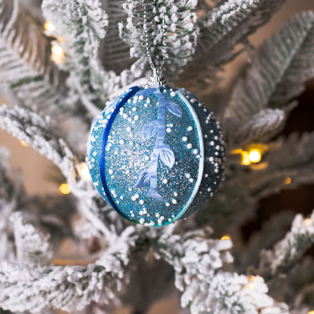 SETX6 ESFERAS CELESTE 8CM PVC