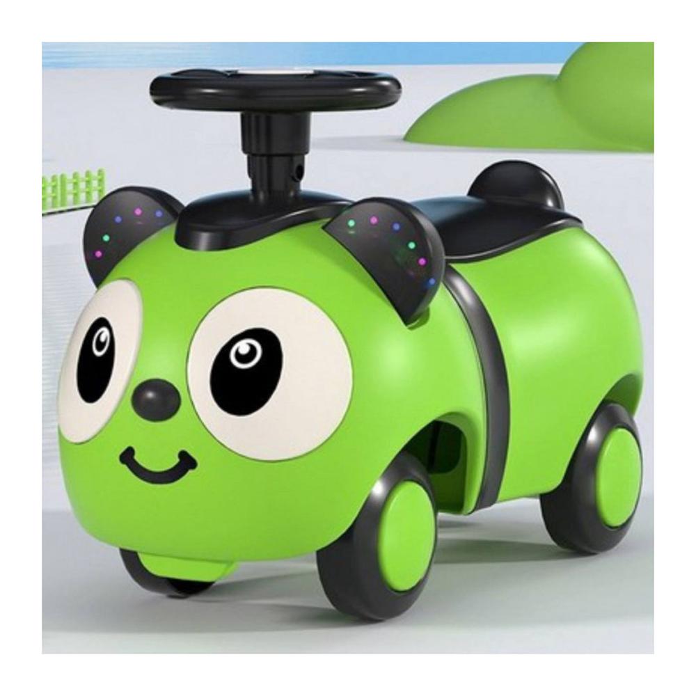 Triciclo Buggy Correpasillos Para Niños Infantil Música Luz Osito Verde