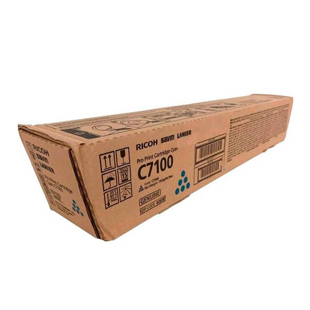 Toner Ricoh 828387 Cyan para impresora Pro C7100 78000 páginas calidad óptimo