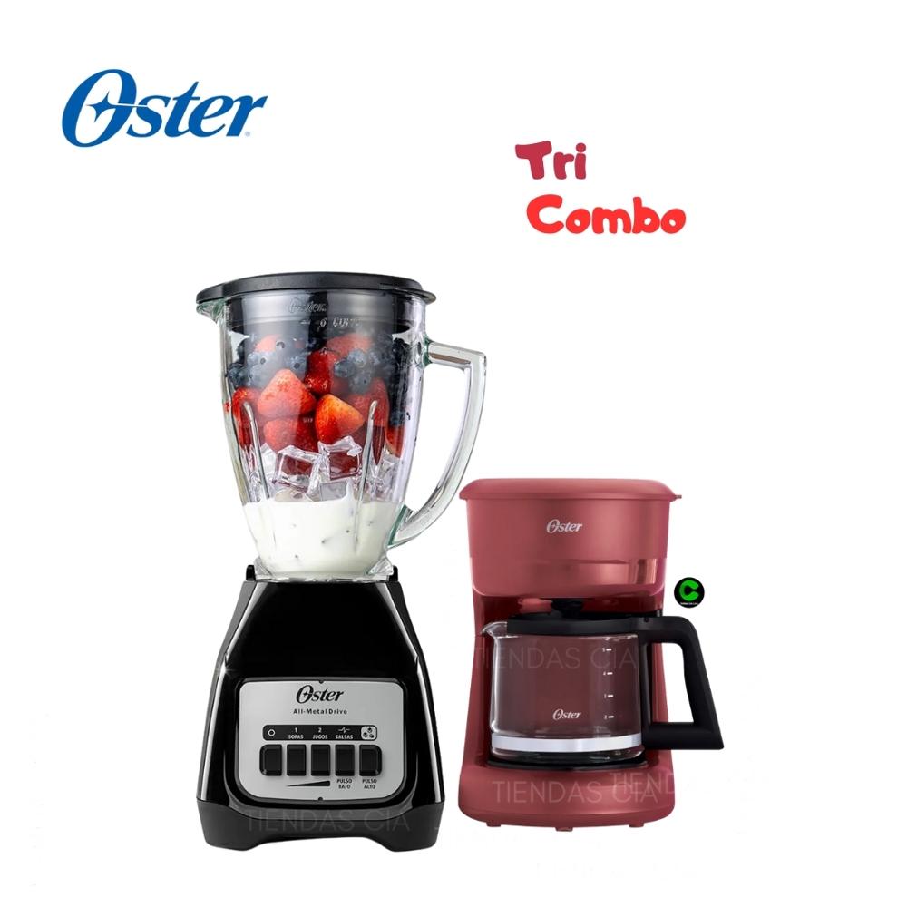 Combo Oster Licuadora BLSTKAG-BPB y Cafetera BVSTDCS51R