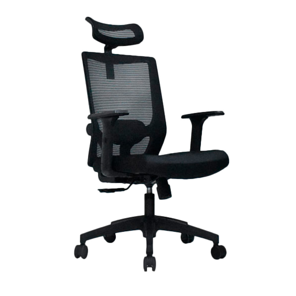 Silla de Oficina Ergonomica Fer Presidente Negro Alta Ofideas