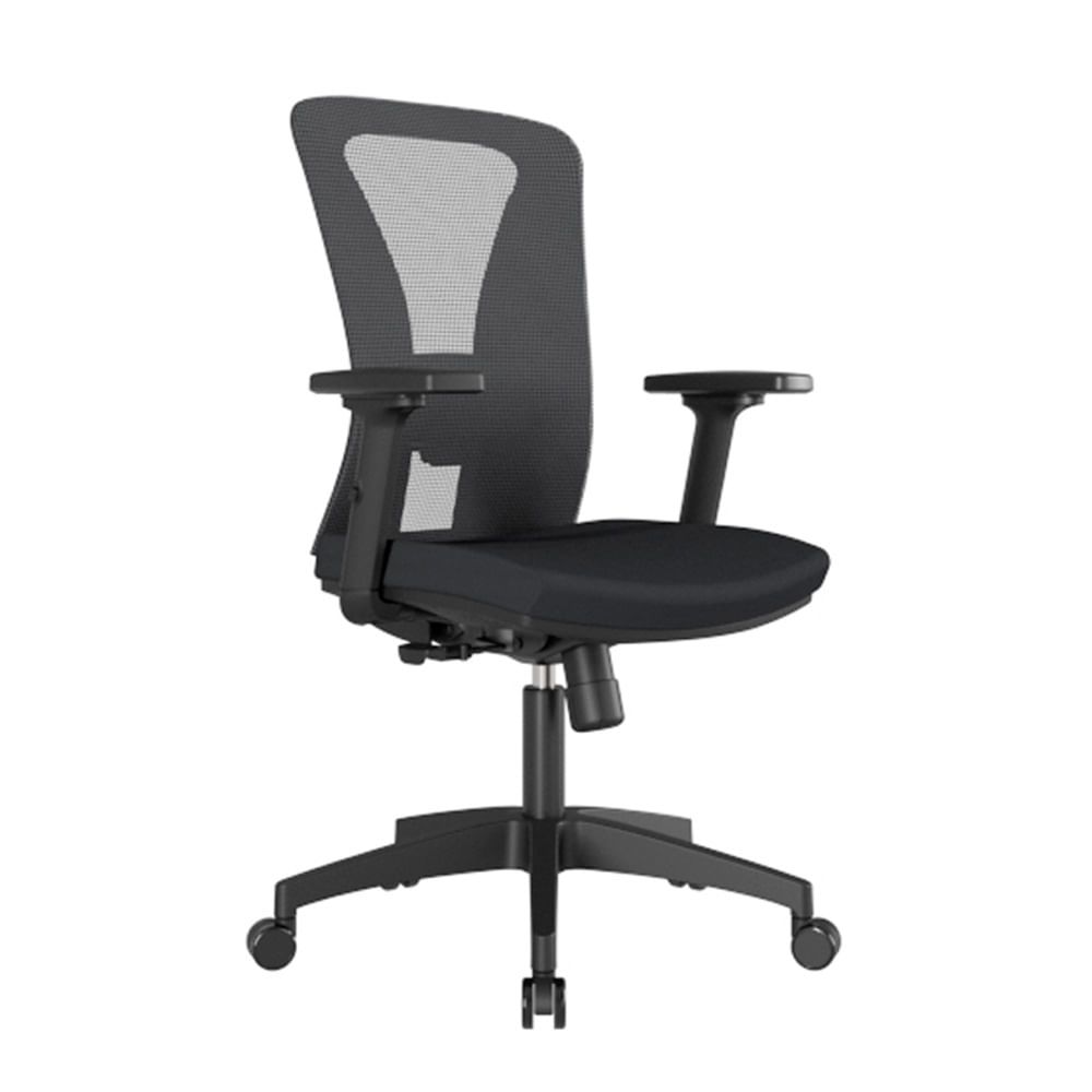 Silla Reclinable De Malla Versalles Gerente Nylon Negro Ofideas