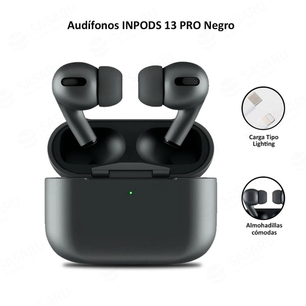 Audífonos In-ear pods 13 con Bluetooth 5,0 | Negro