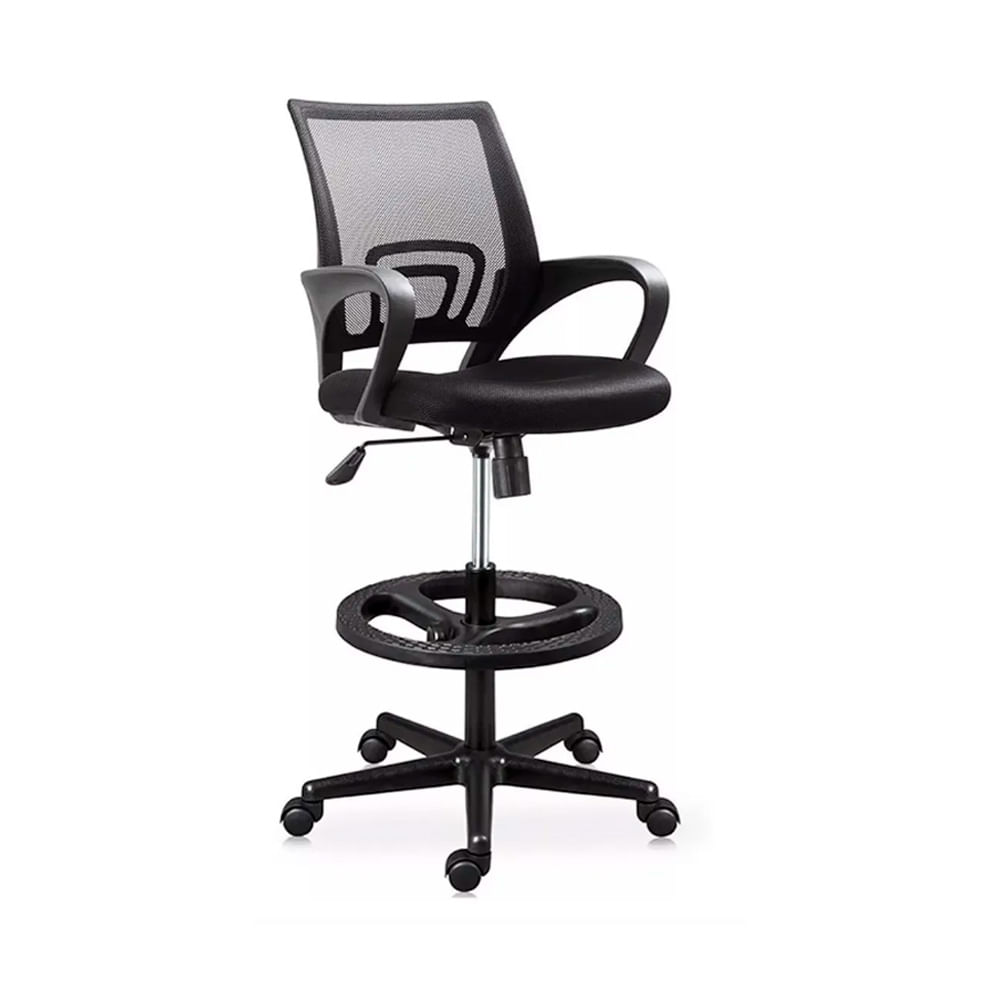 Silla Cajera Alta Atlantis Nylon Color Negro Ofideas