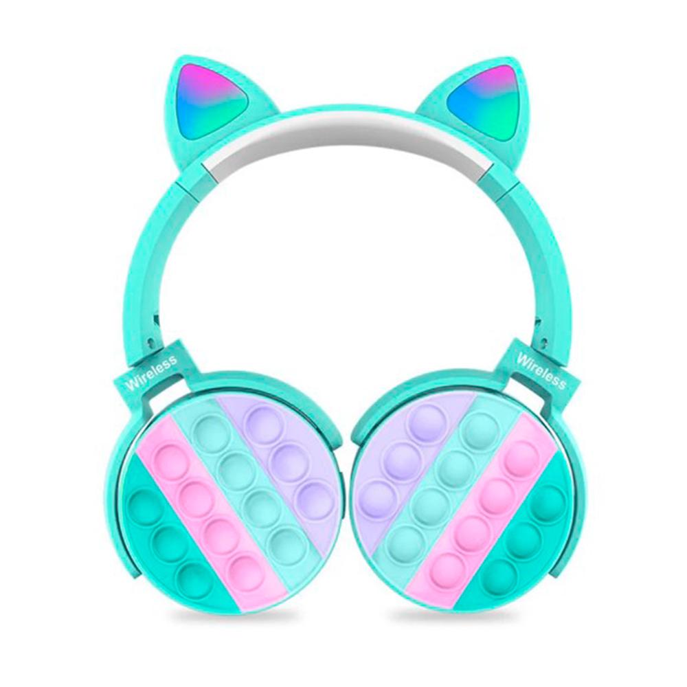 Audífonos Pop It de Gato con Bluetooth 5.0